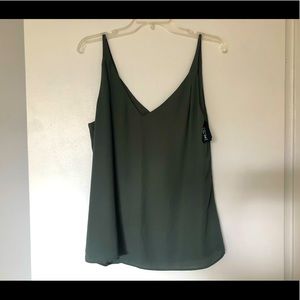 Green Chiffon Tank